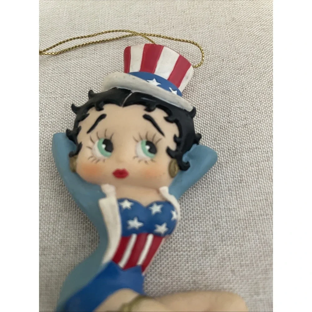 Betty Boop Christmas Ornaments High Heel Betty Boop Patriotic 2000‎ KFS Hearst